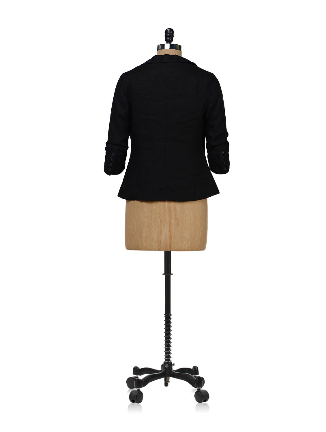 black linen blazer - 35574 - Standard Image - 2