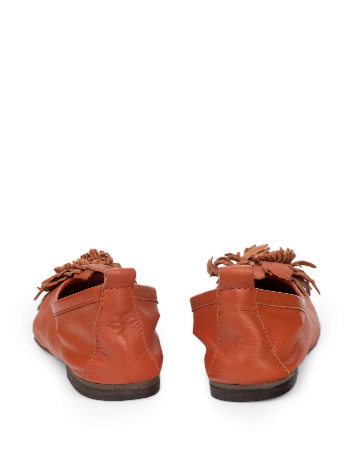 Orange Floral Ballerinas - 35734 -  Standard Image - 2