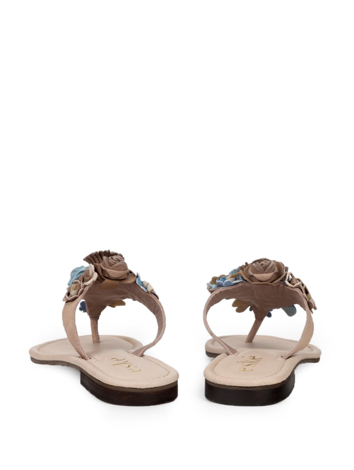 Beige Floral Slip-Ons - 35752 - Standard Image - 2