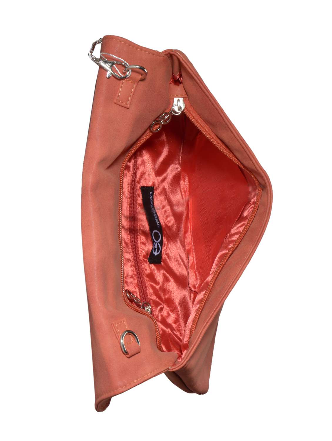 Orange Clutch with Bold Buckle - 46211 -  Standard Image - 2