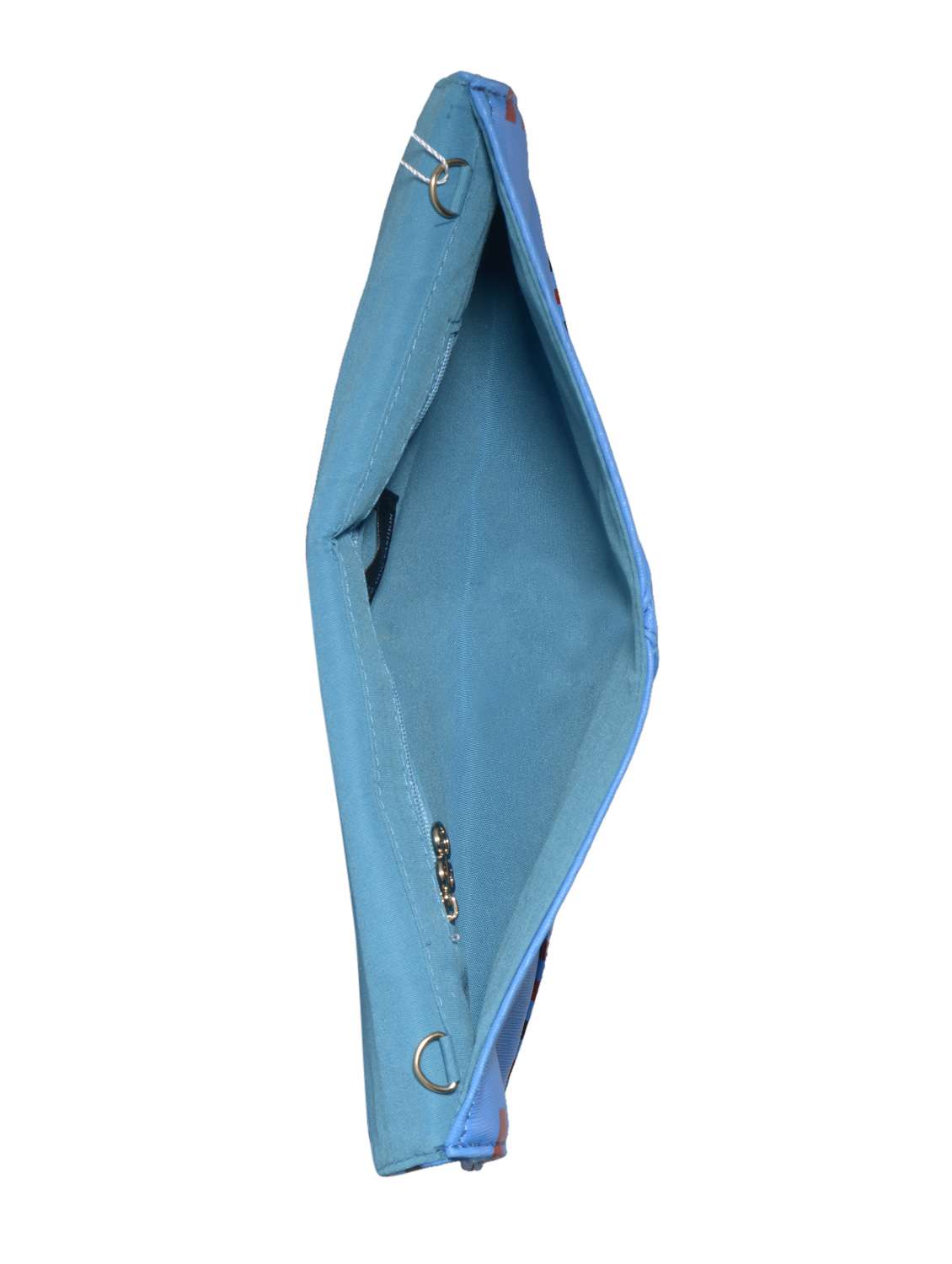 Blue Envelope Clutch with Colourful Edges - 46237 -  Standard Image - 2