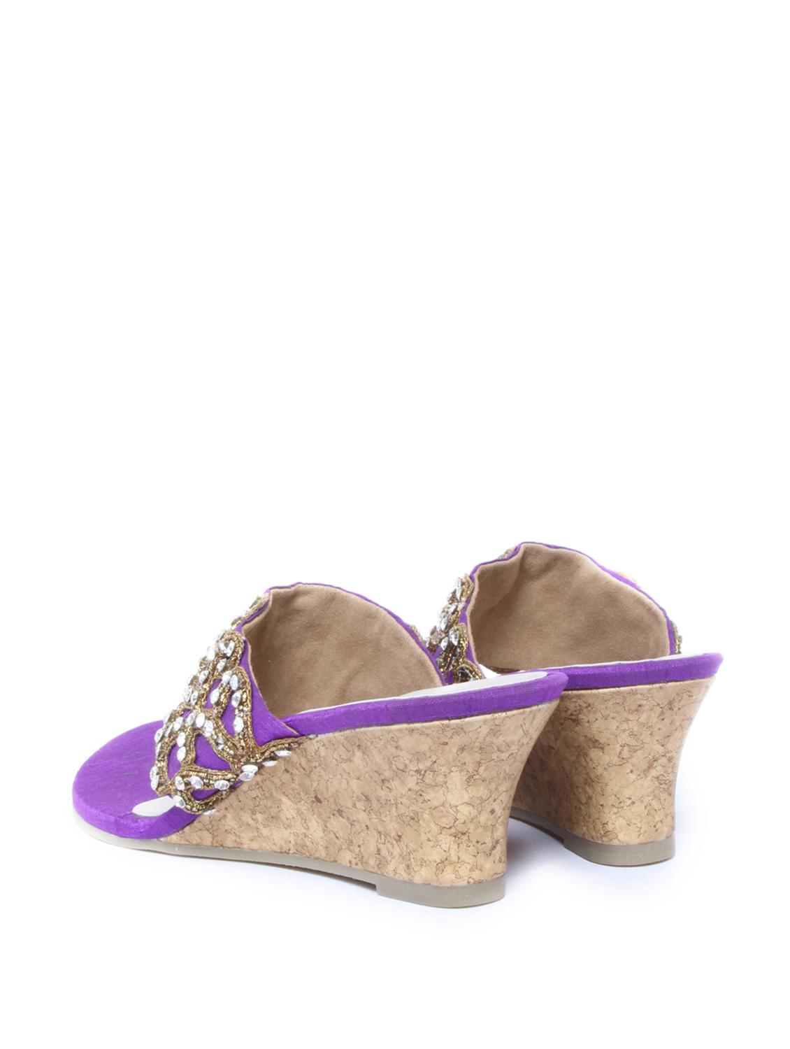 Antique Zari Work Wedges - 47877 - Standard Image - 2