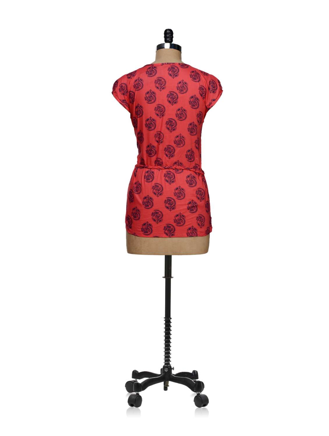 red printed tunic top - 48373 -  Standard Image - 2