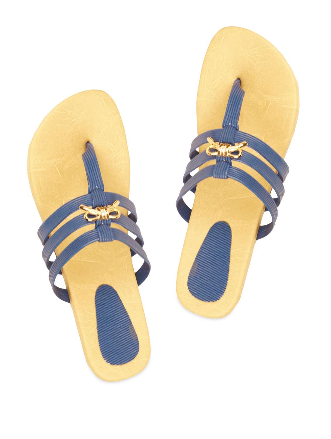 blue toe separator  sandal
