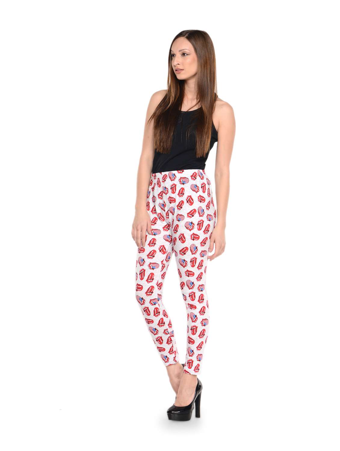 printed white and red leggings - 905656 -  Standard Image - 2