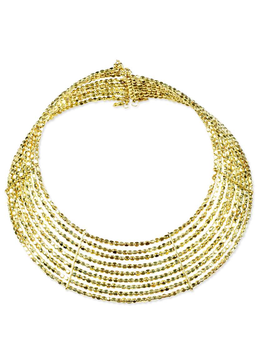 gold acrylic bold choker