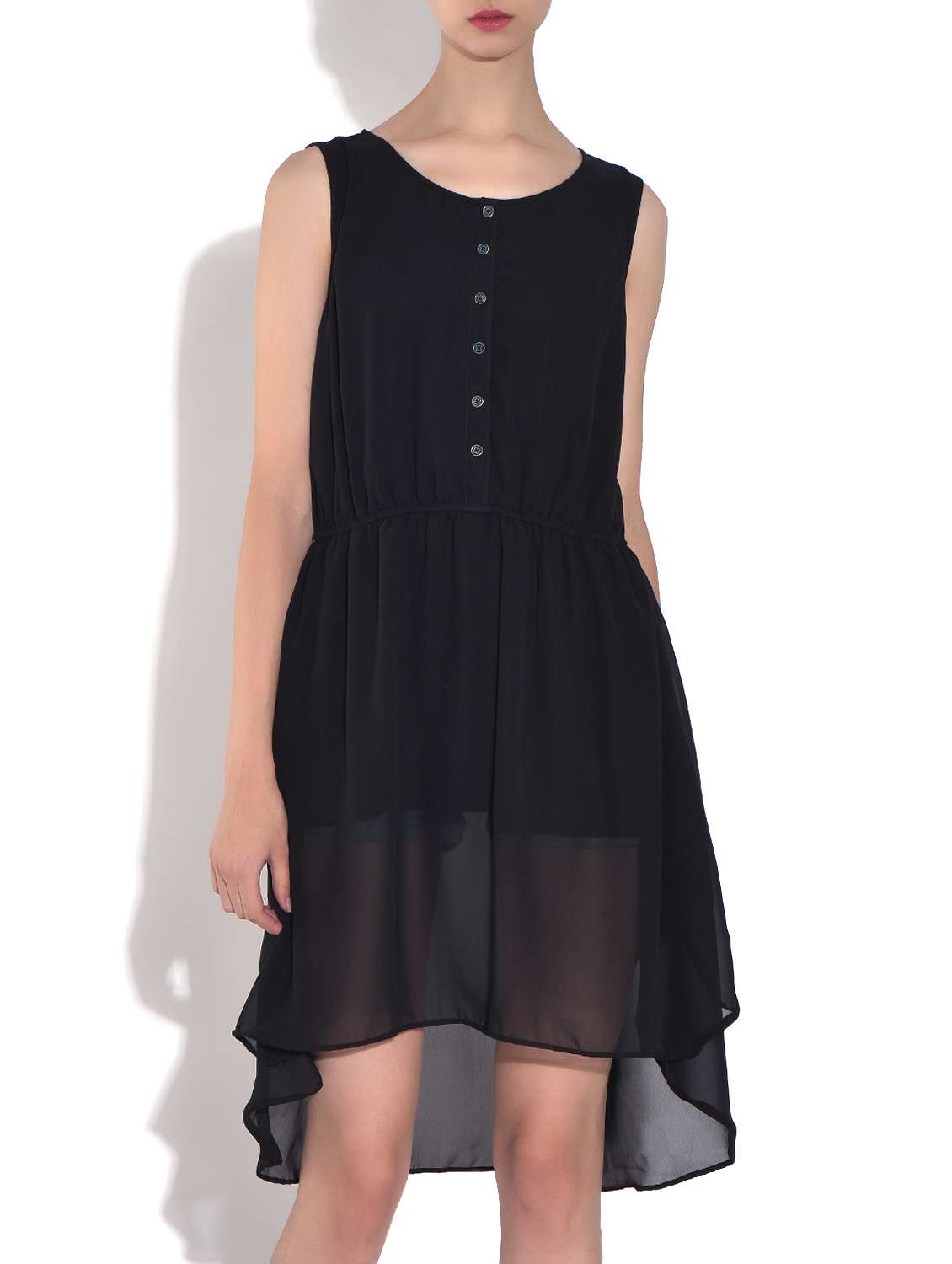 black georgette dress