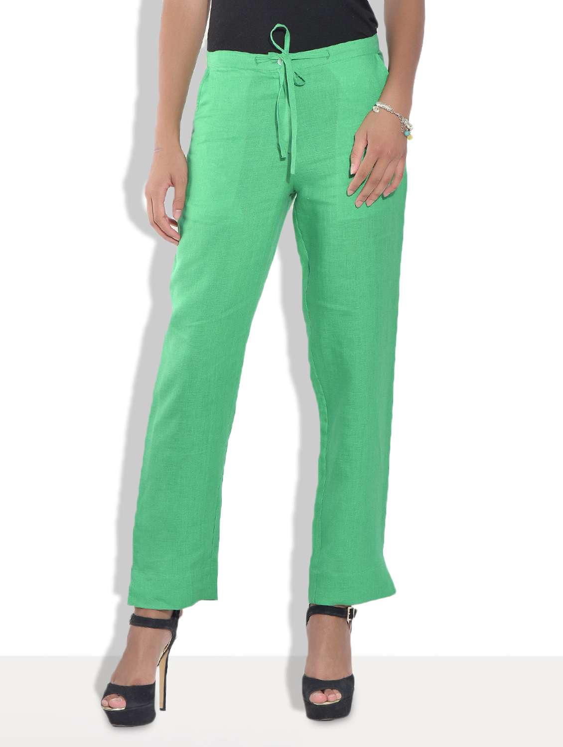 spring green linen trouser