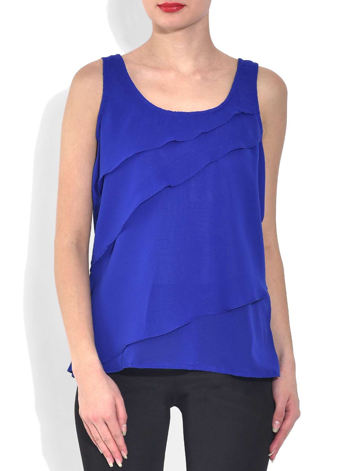 royal blue tiered top