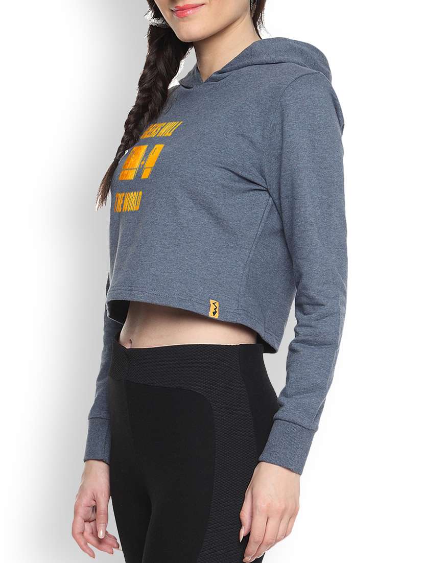 women's front print sweatshirt