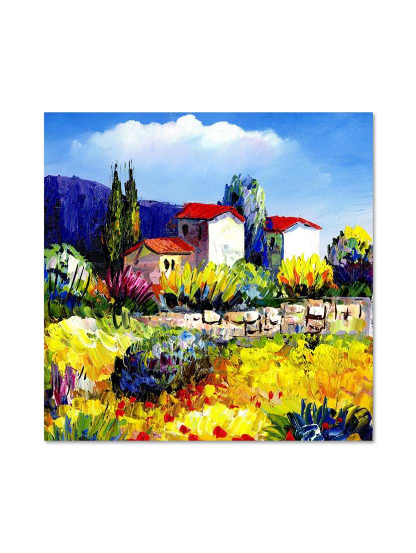 multicolour abstract printed  canvas  painting