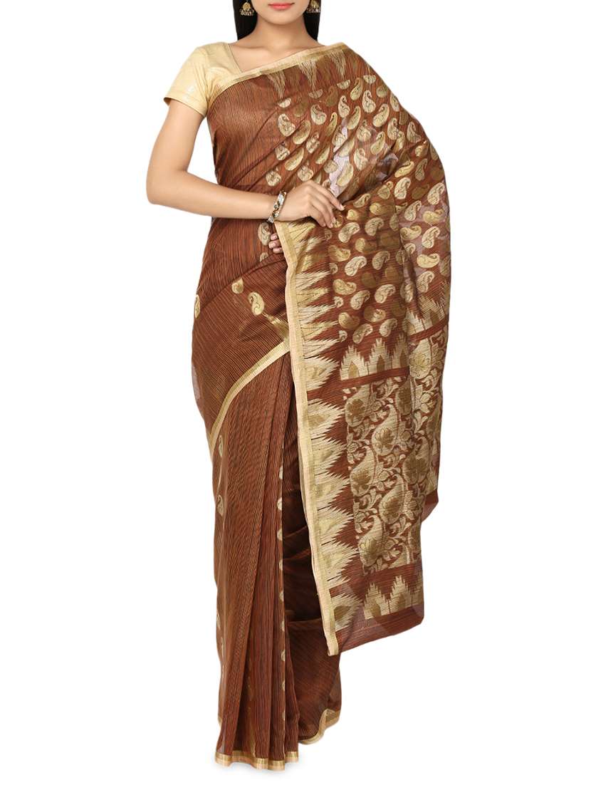 zari paisley banarasi saree with blouse