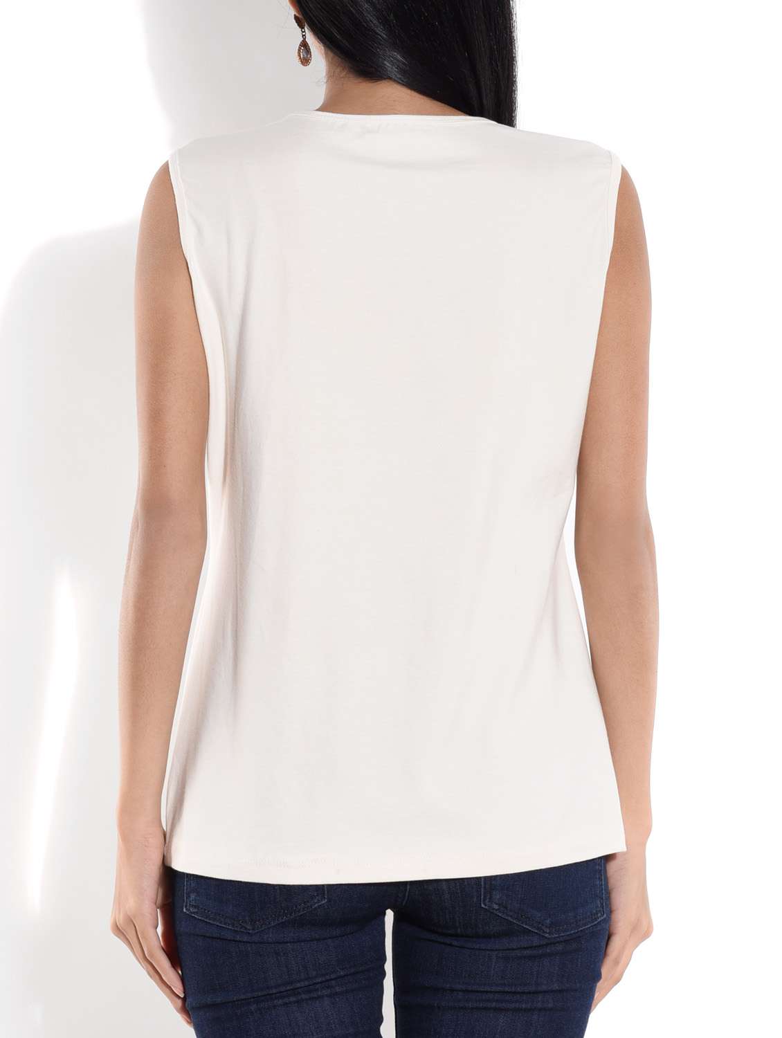 lace detail neck top - 9644140 - Standard Image - 2