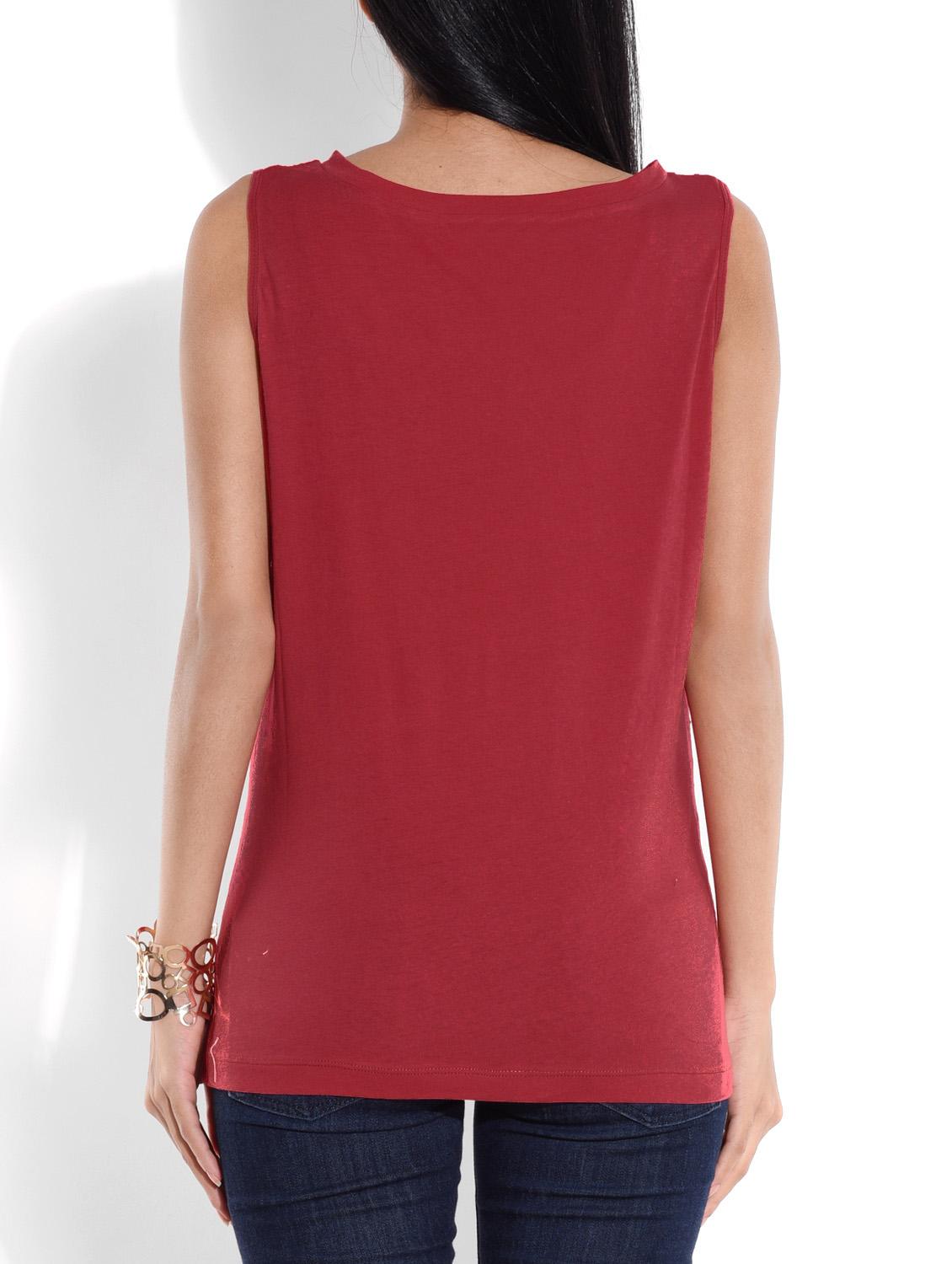 floral lace boat neck top - 9644153 - Standard Image - 2