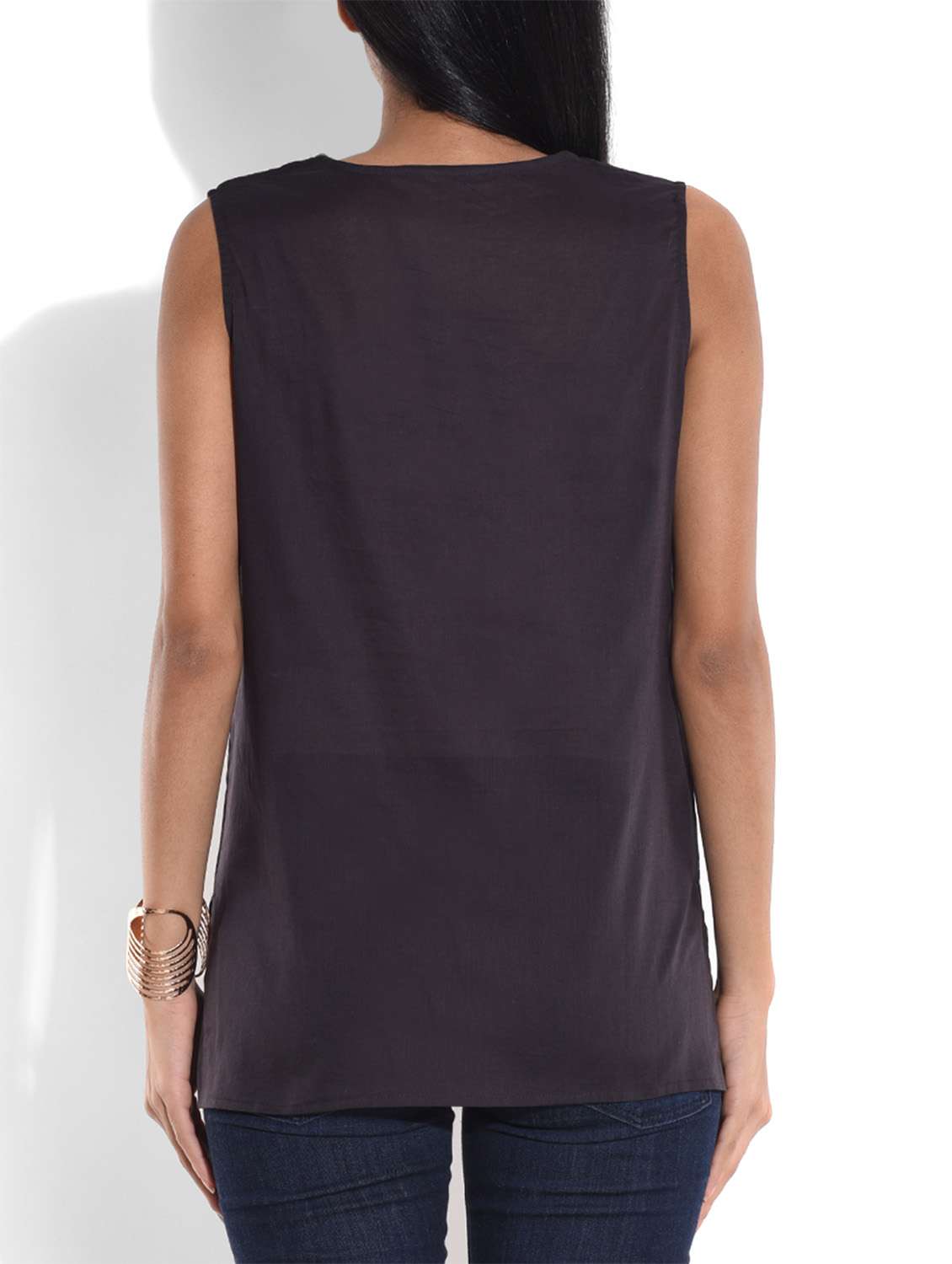 black embroidered cotton top - 9644221 -  Standard Image - 2