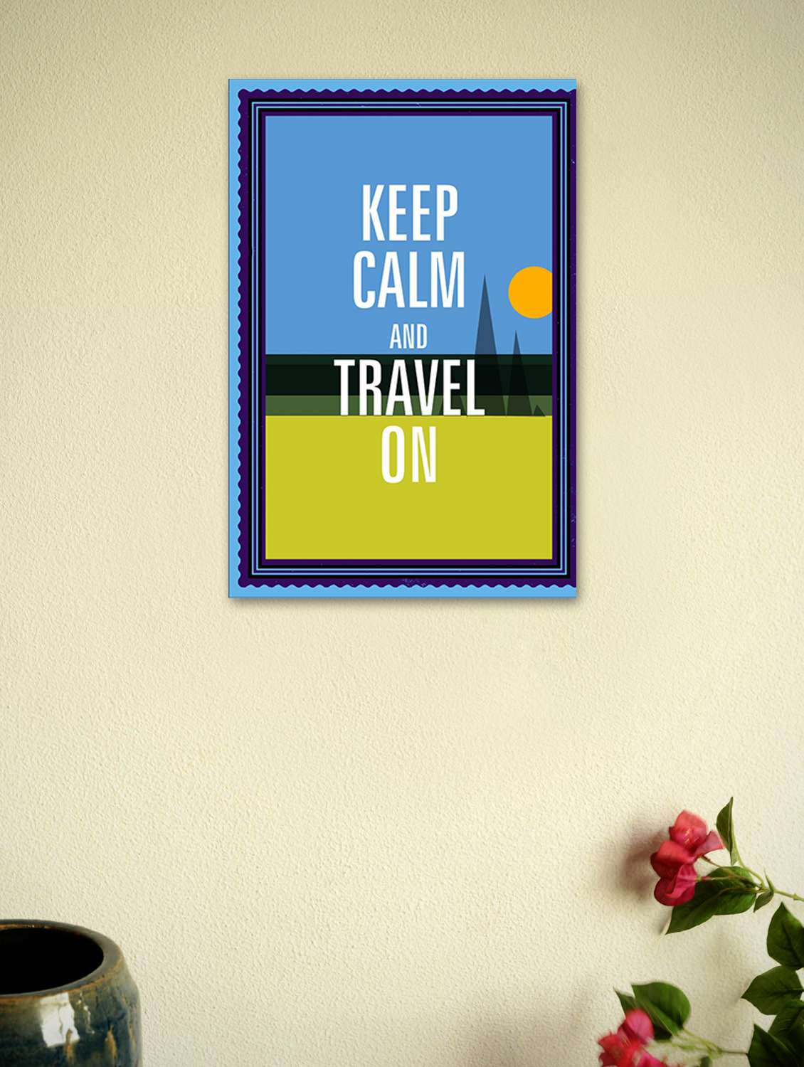 keep calm and travel on poster