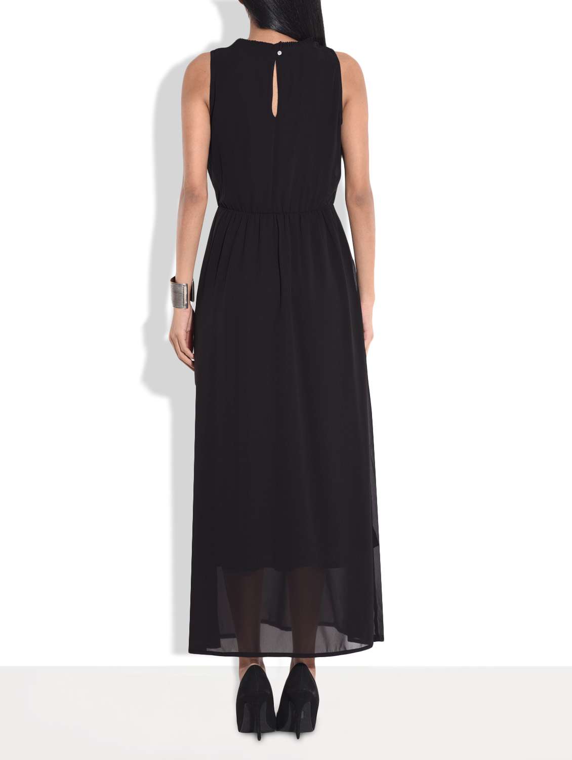the vanca black sleeveless maxi dress - 9654038 -  Standard Image - 2