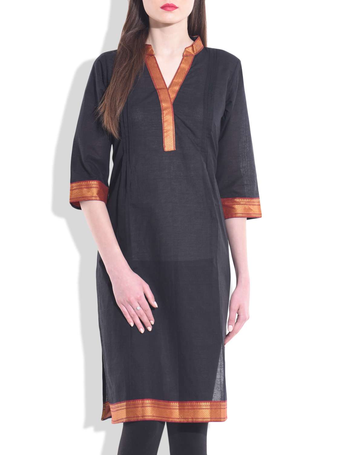 Black South Cotton Kurti
