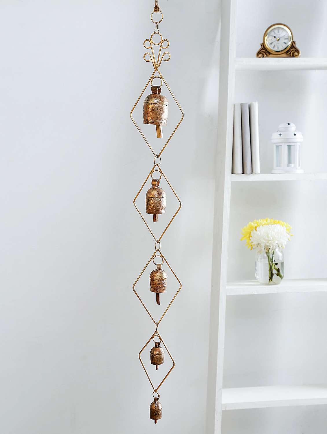 gold copper bells wind chime