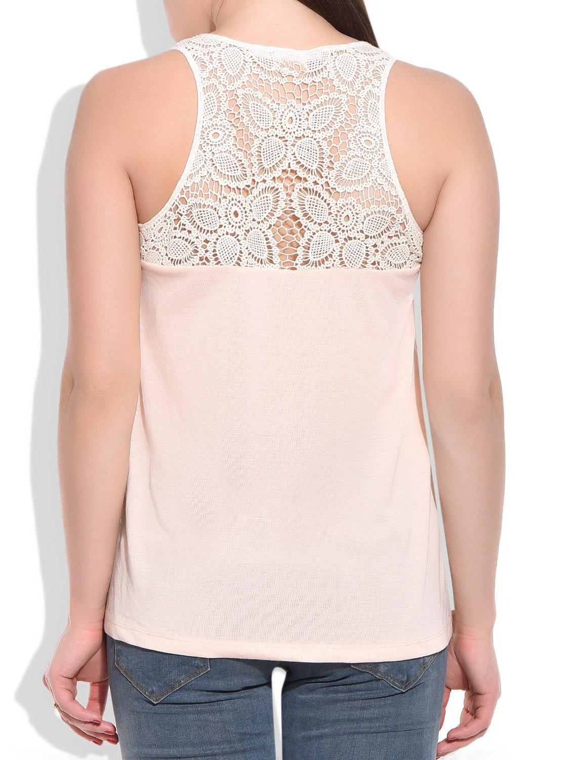 cream polyester regular top - 9756608 - Standard Image - 2