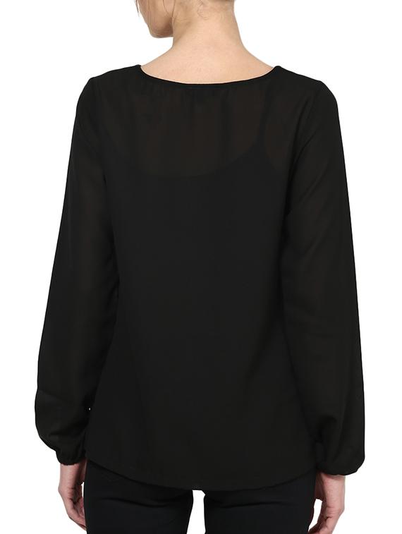 women's straight boat neck top - 981734 - Standard Image - 2