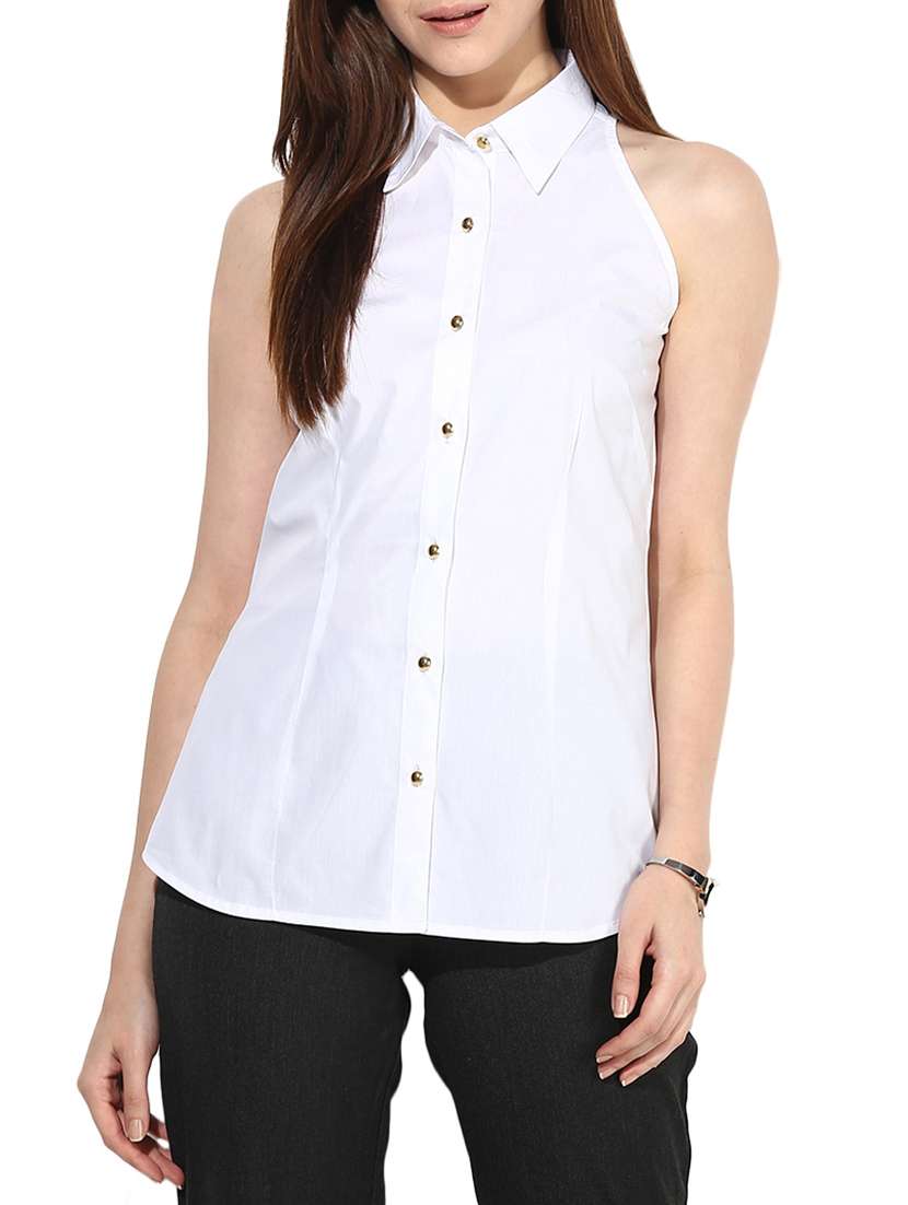 white cotton shirt