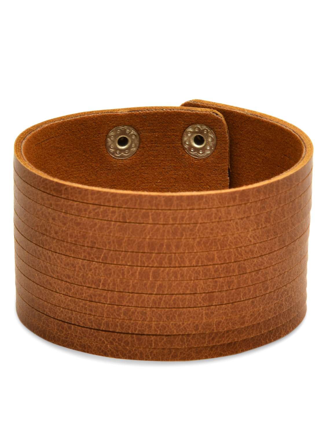 tan faux leather bracelet