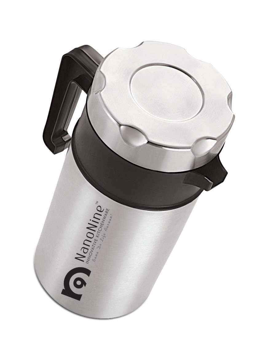 nanonine s.s. insulated tea pot 1000ml, silver