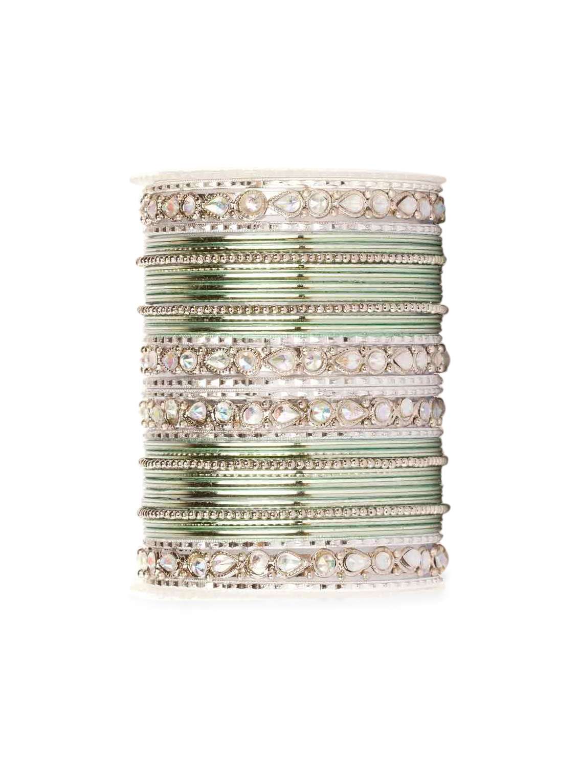 green alloy bangles