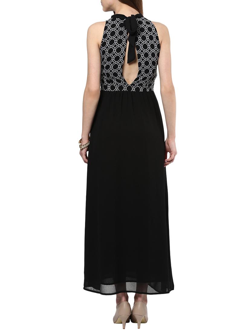 the vanca black geometrical print maxi dress - 9932812 - Standard Image - 2