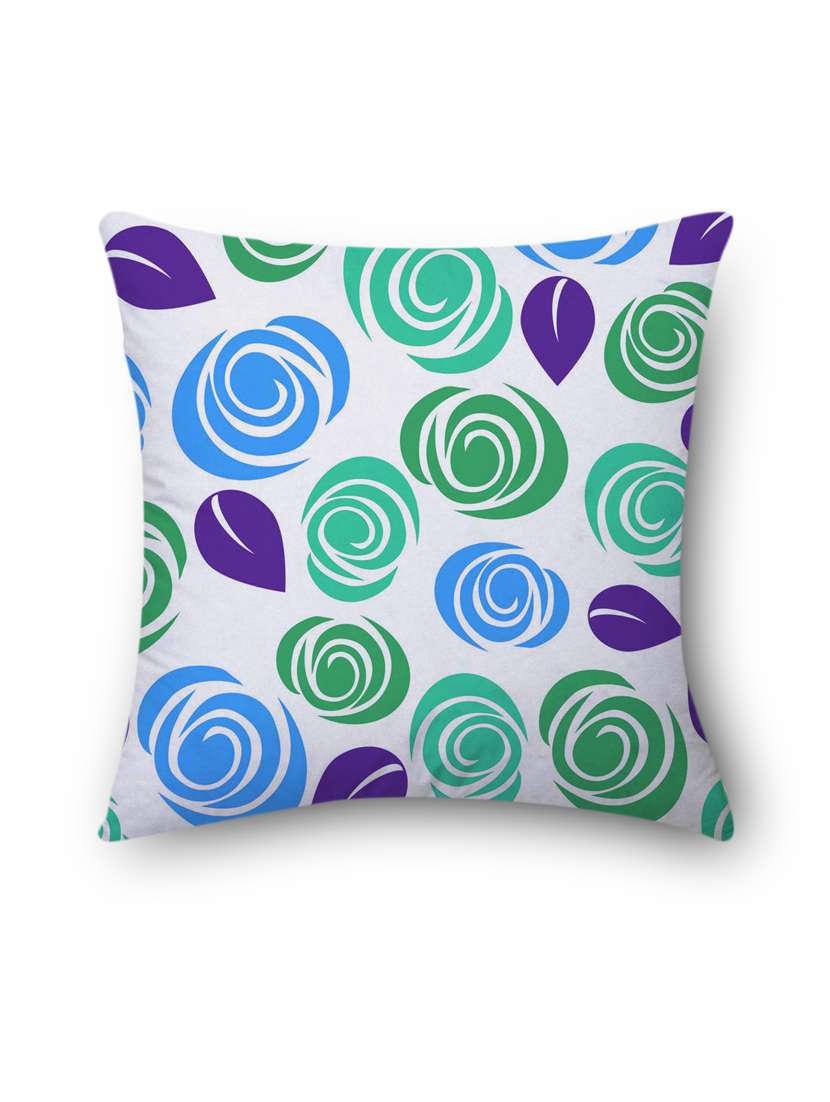multicolored set of 2 polyester cushion cover