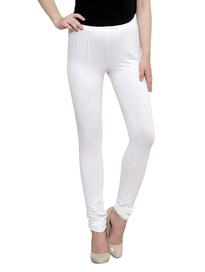 white cotton, lycra legging - 9998724 - Zoom Image - 0
